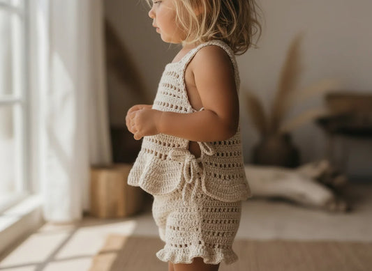 Crochet beige Set