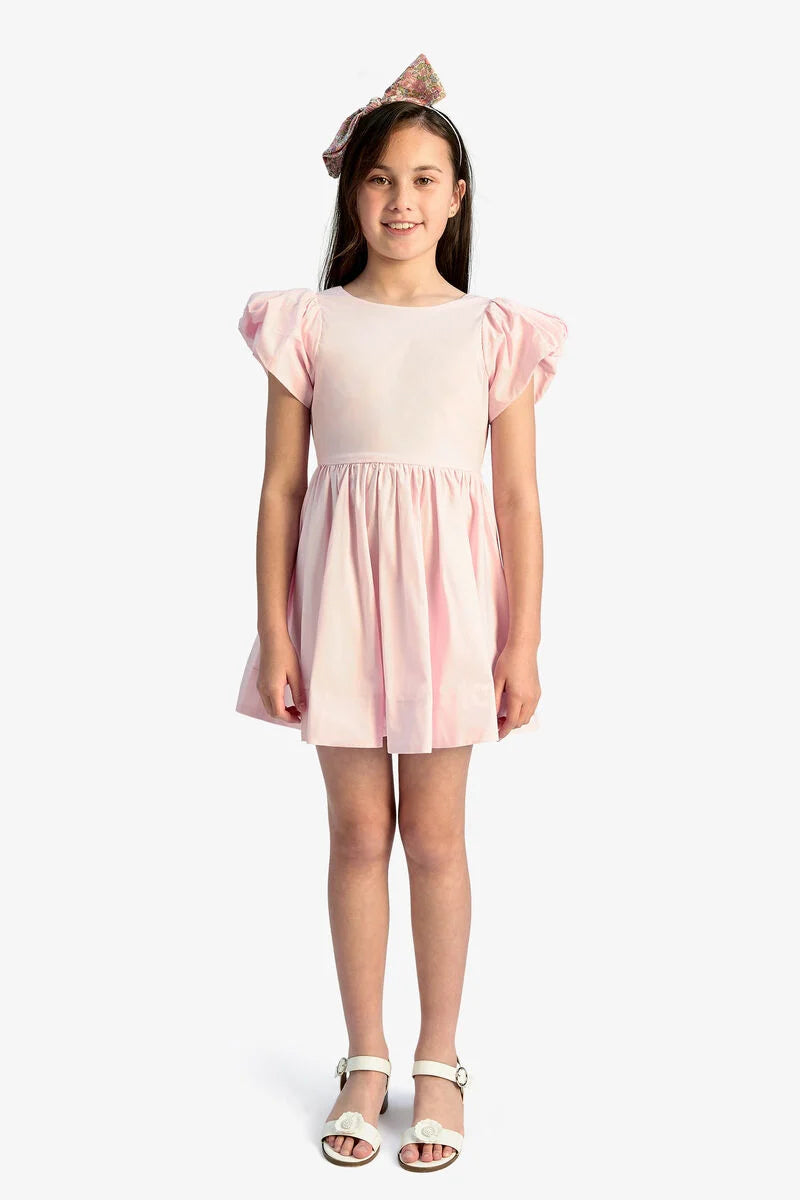 Bardot - Girls Lanai Poplin Dress In Bliss Pink