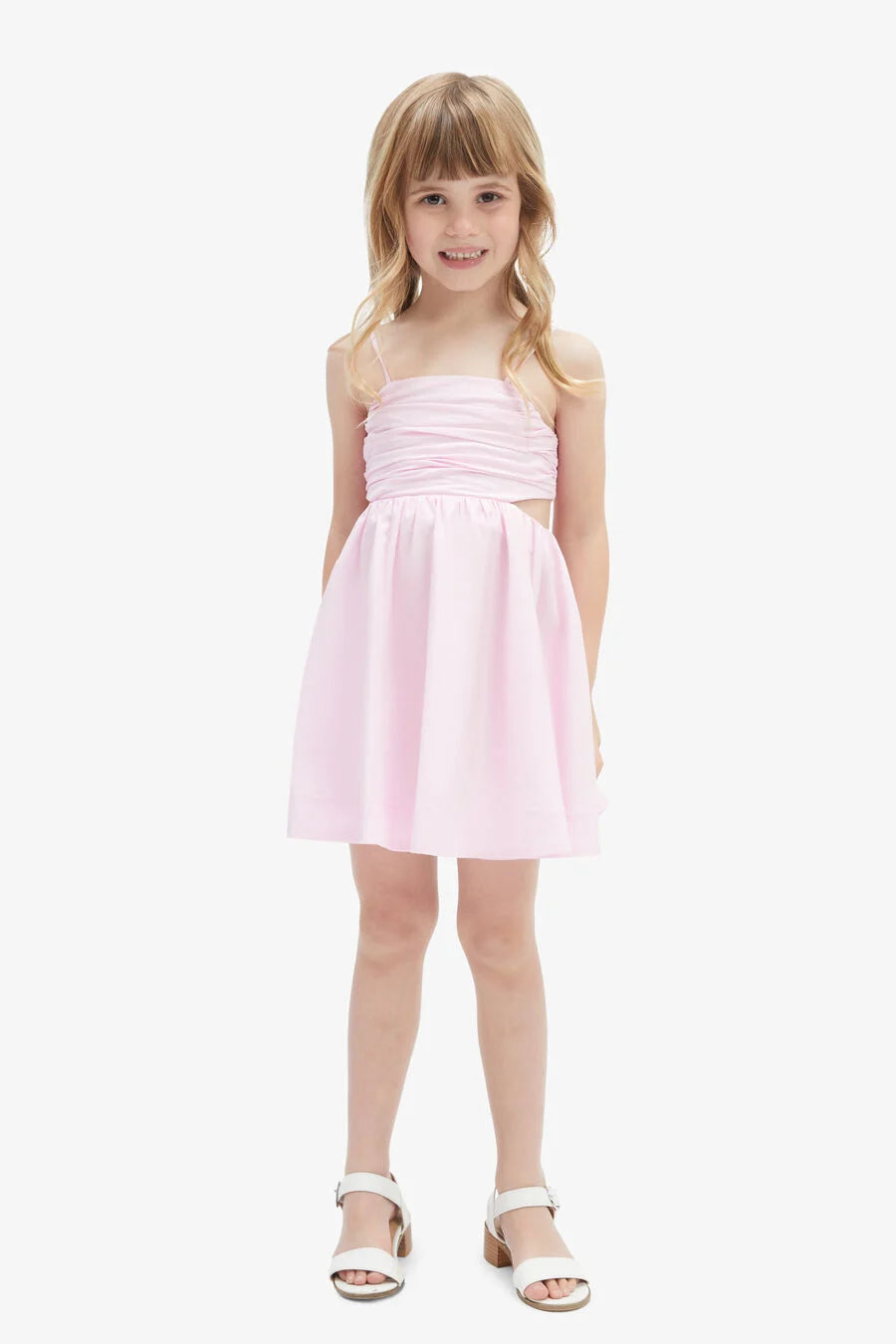 Zarela Poplin Dress Bliss Pink