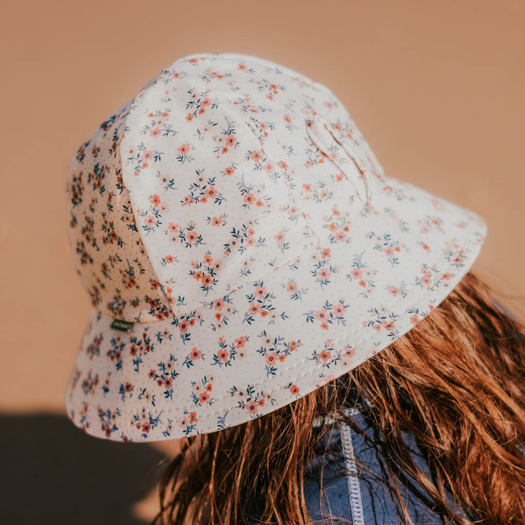 Bedhead Hats - Ponytail Swim Bucket Beach Hat - Floral