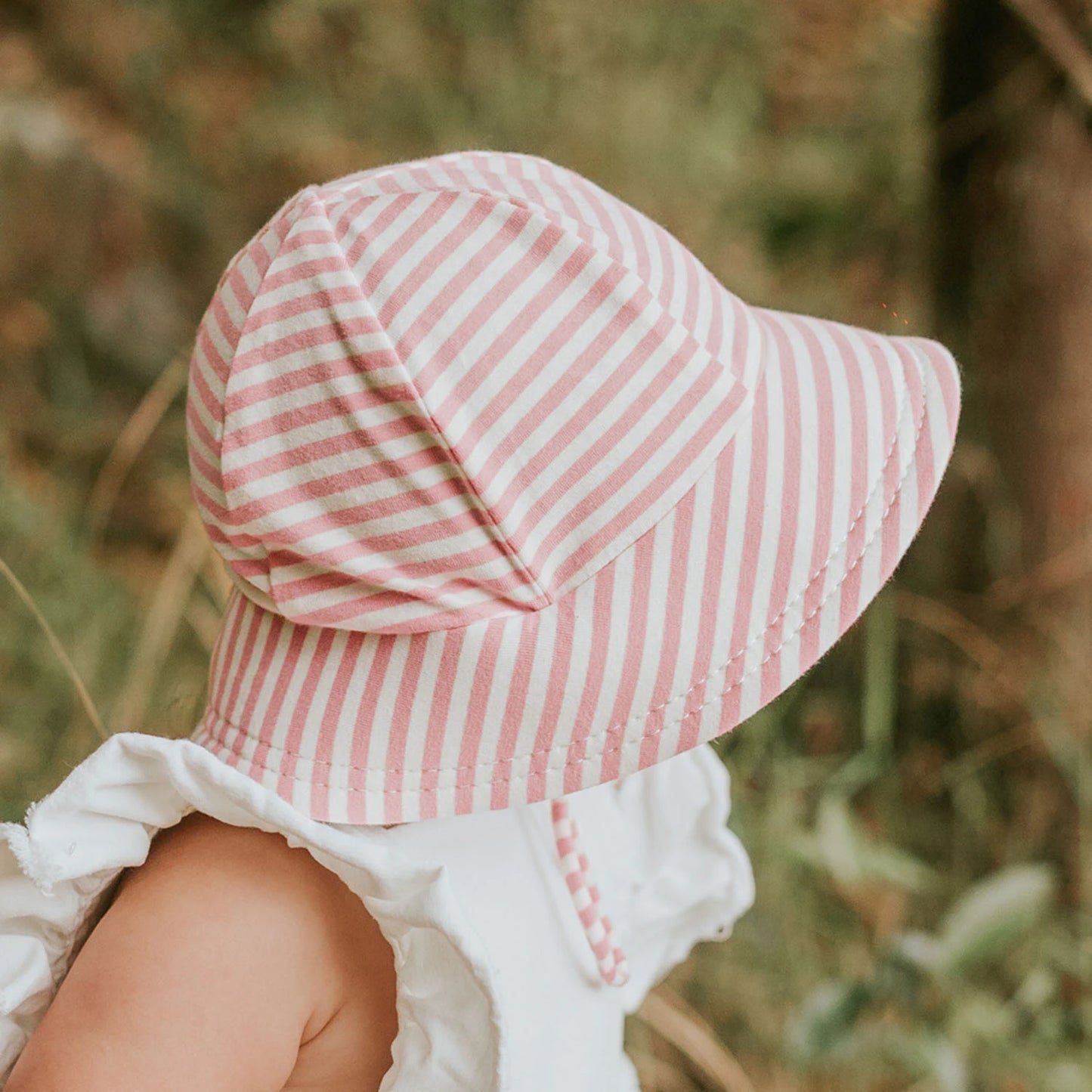Toddler Bucket Sun Hat Pink Stripe
