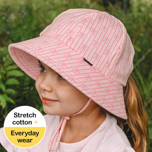 Ponytail Bucket Sun Hat - Ballerina