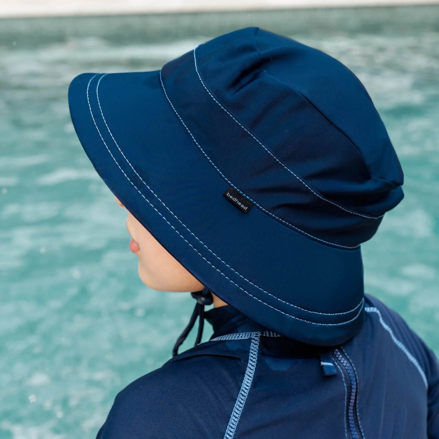 Kids Beach Bucket Hat - Marine