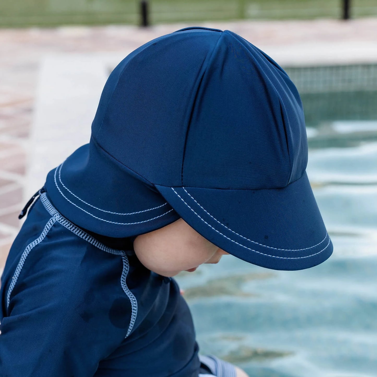 Beach Legionnaire Flap Hat - Marine