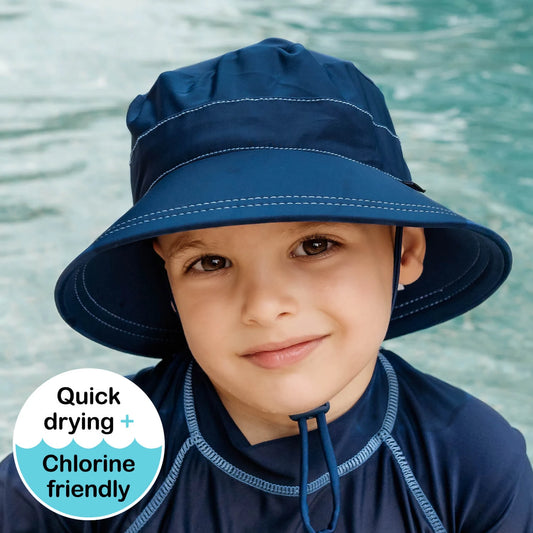 Kids Classic Bucket Beach Hat Marine