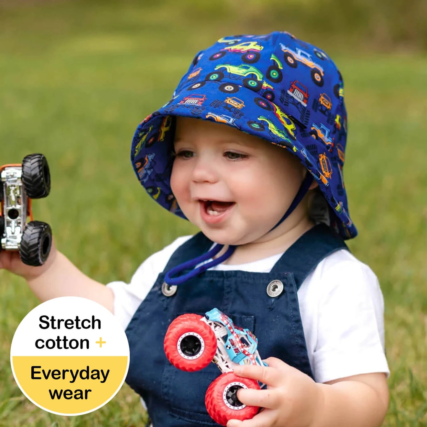Toddler Bucket Sun Hat - Monster Truck