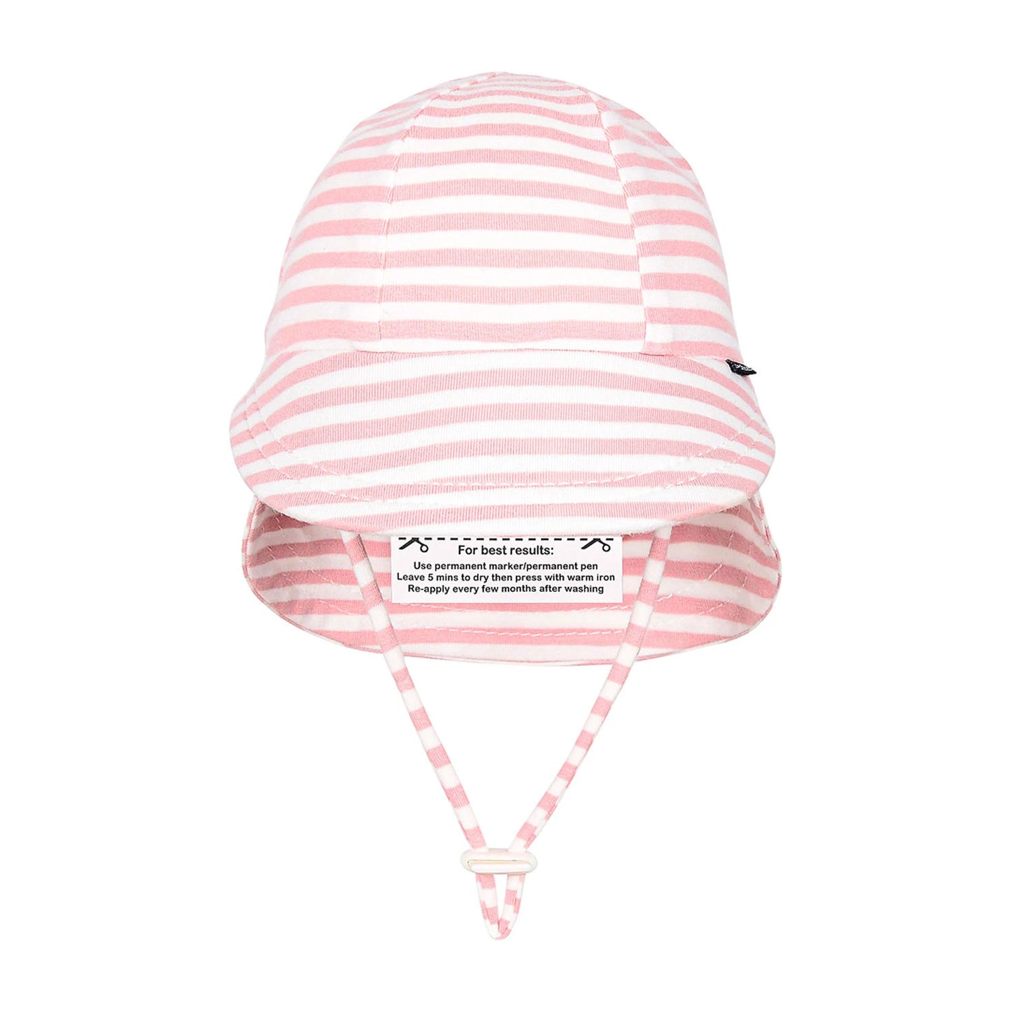 Legionnaire Hat with Strap - Pink Stripe