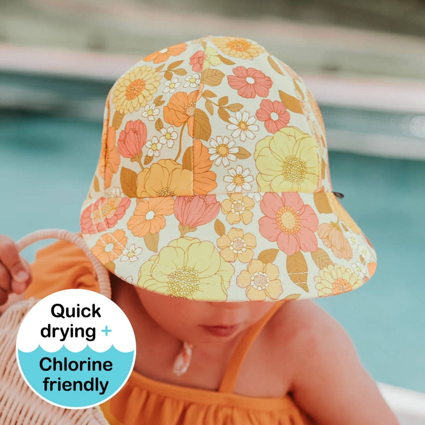 Kids Swim Legionnaire Flap Beach Hat Tallulah