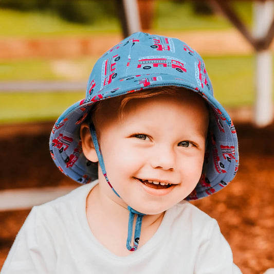 Toddler Bucket Sun Hat - Firetruck