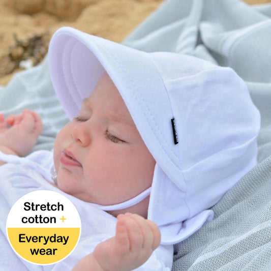 Legionnaire Hat with Strap - White