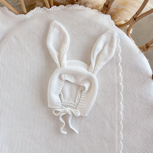 Flopsy Bunny Bonnet - Milk