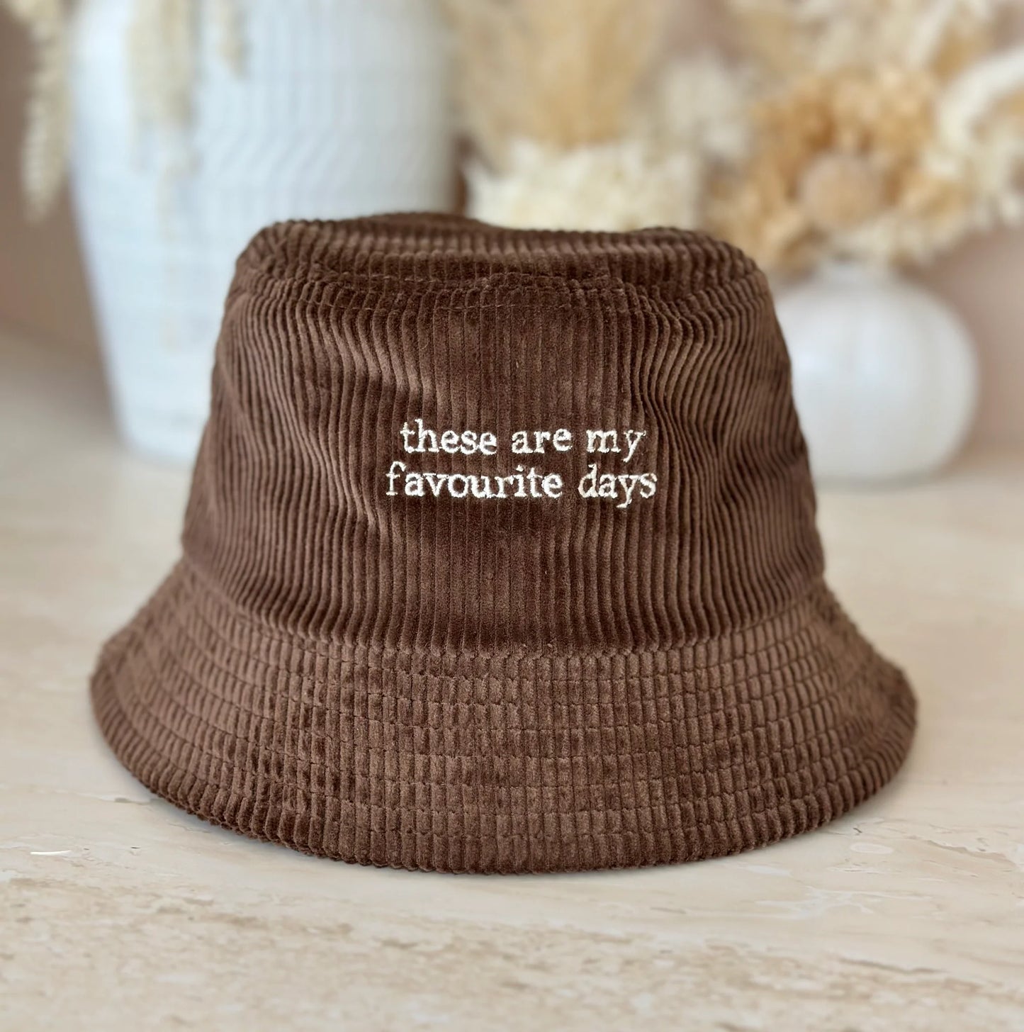 'Favourite Days' Bucket Hat Cocoa