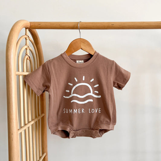 Chocolate 'Summer Love' Oversized Slouch Romper