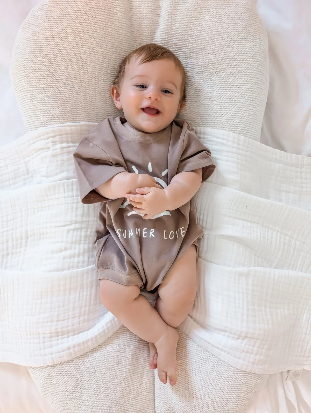 Chocolate 'Summer Love' Oversized Slouch Romper