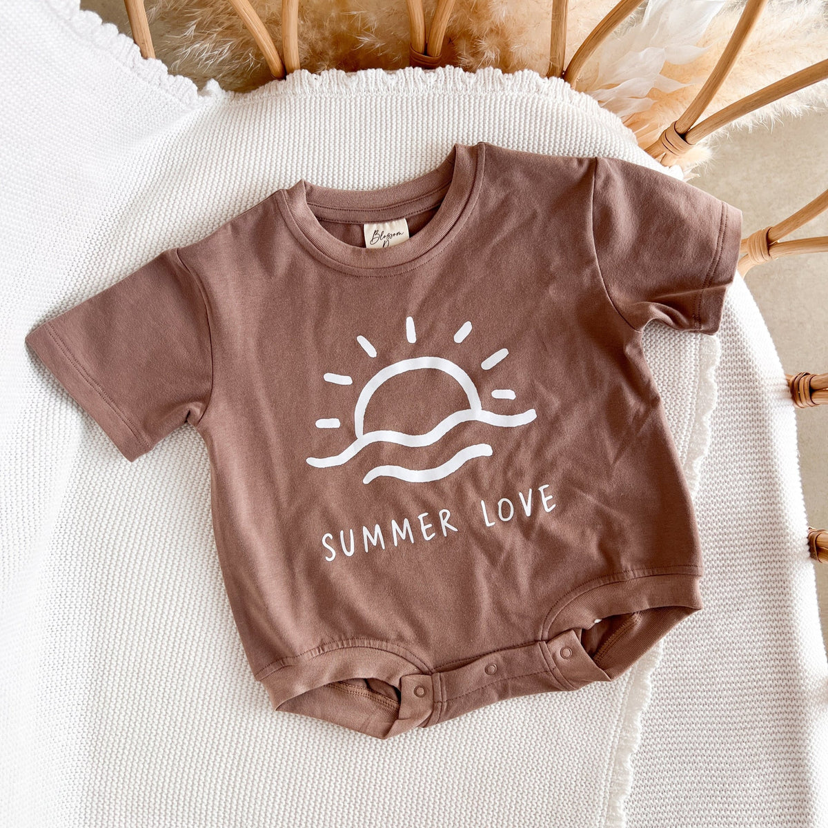 Chocolate 'Summer Love' Oversized Slouch Romper