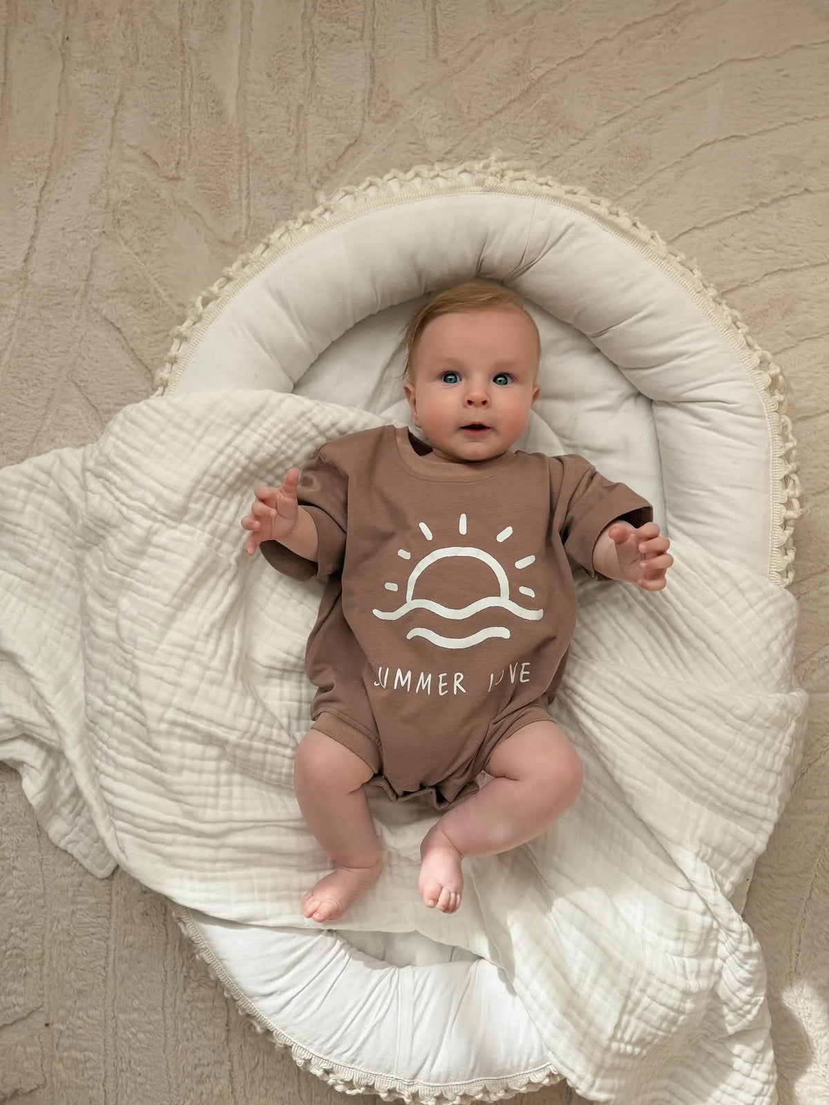 Chocolate 'Summer Love' Oversized Slouch Romper