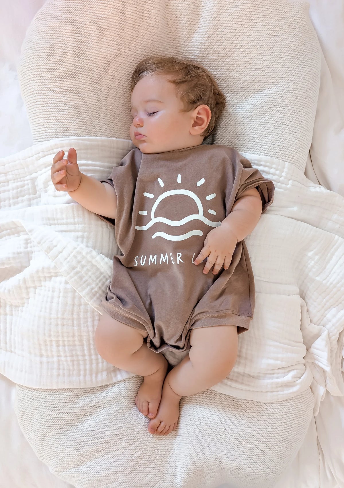 Chocolate 'Summer Love' Oversized Slouch Romper