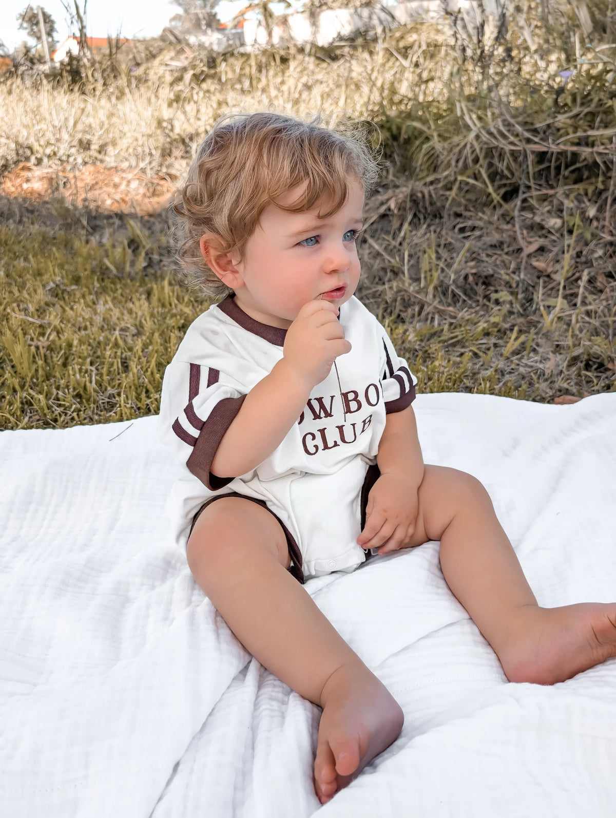 Cowboy Club Slouch Romper