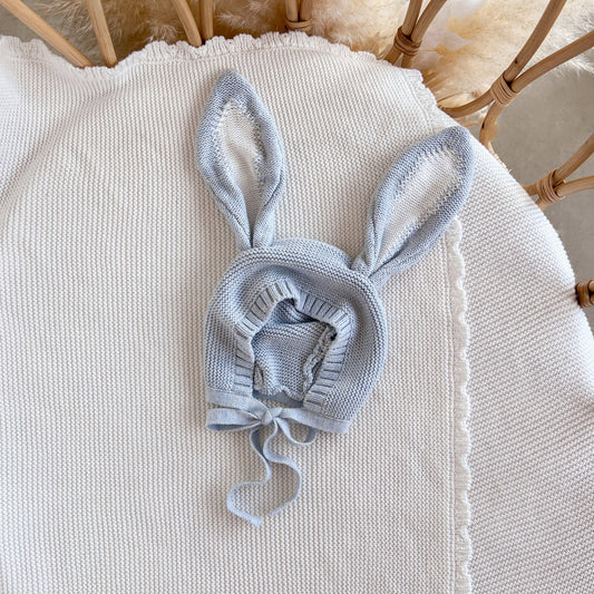 Flopsy Bunny Bonnet - Powder Blue