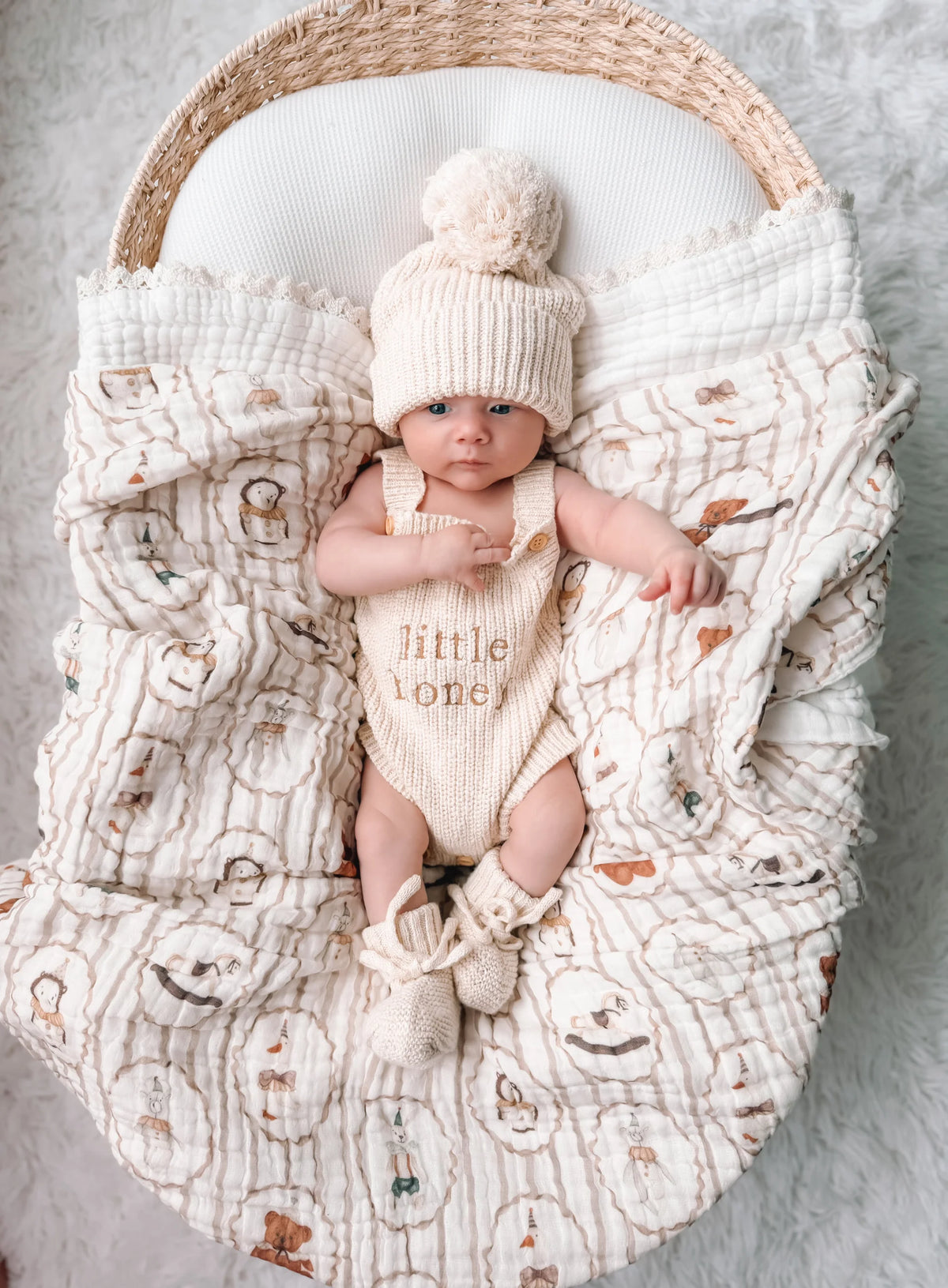 'Little Honey' Singlet Knit Romper - Honey
