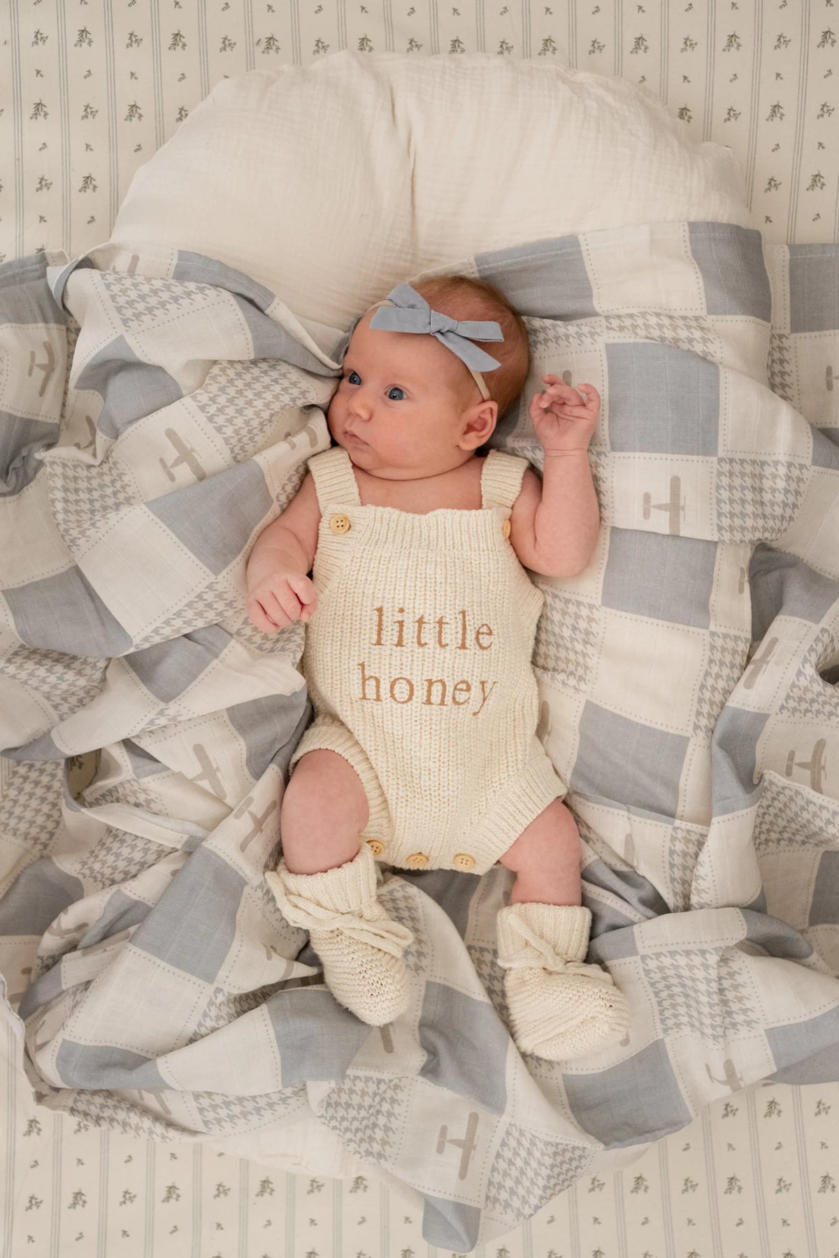 'Little Honey' Singlet Knit Romper - Honey
