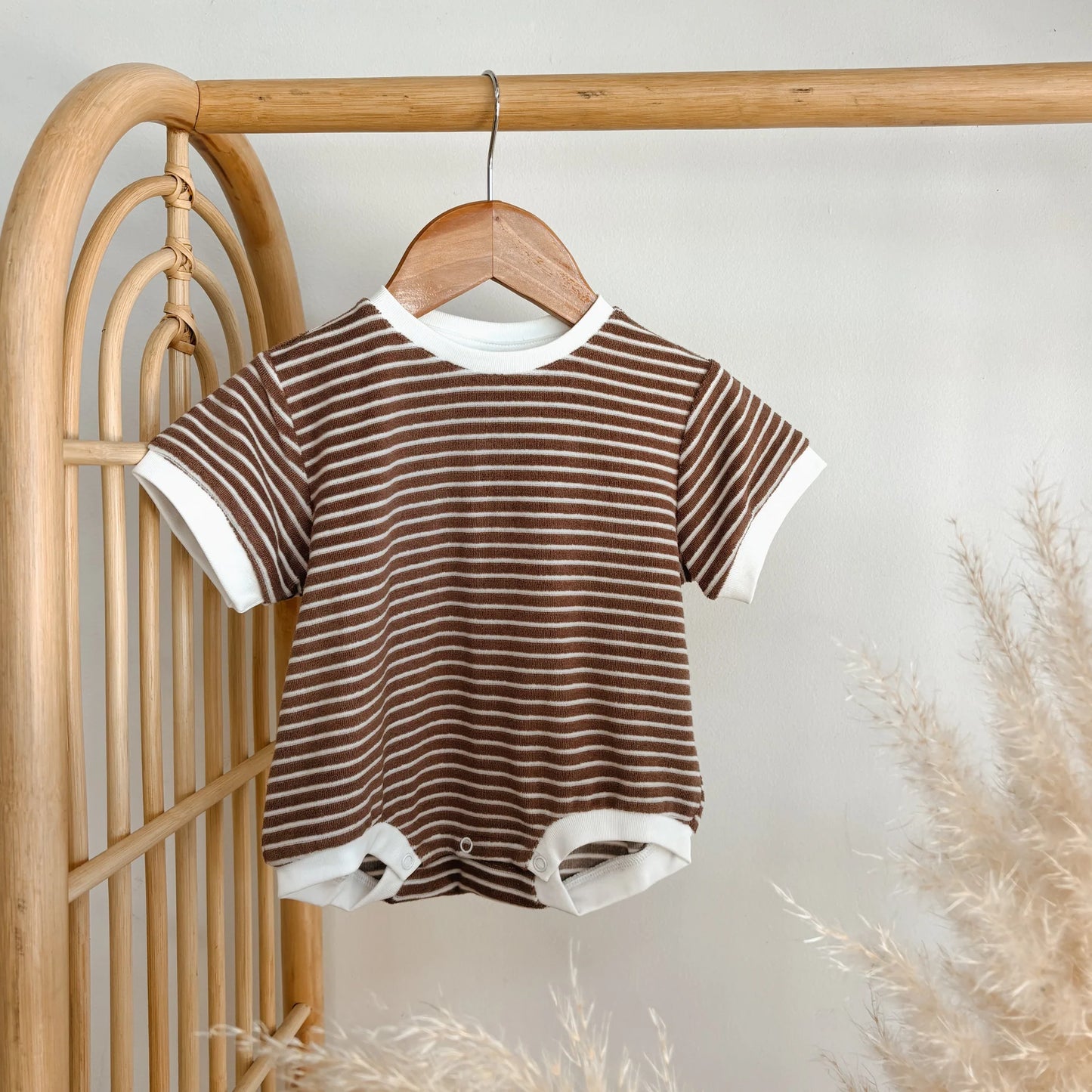 Terry Slouch Romper - Cocoa