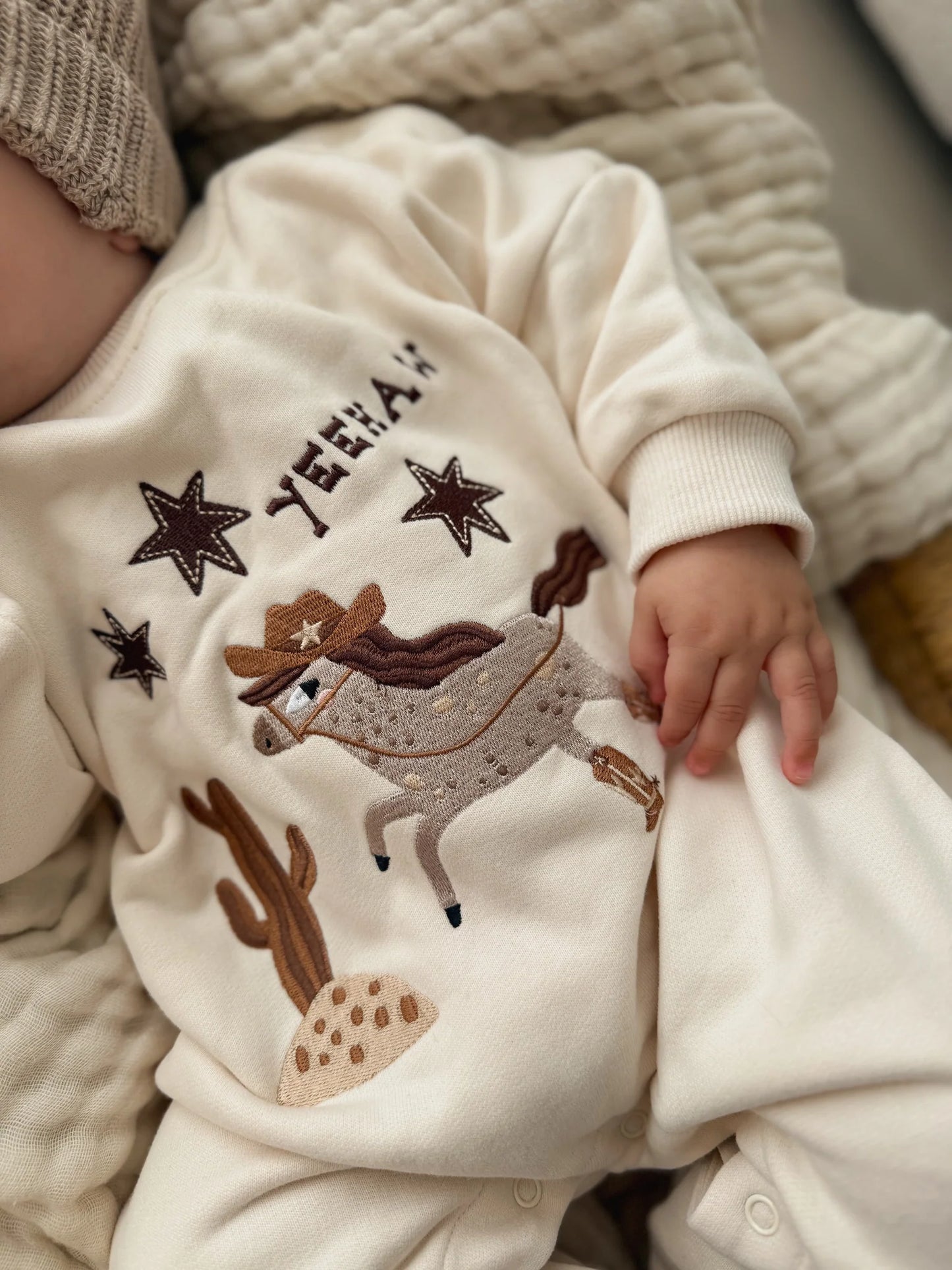 'Yeehaw' Lounge Suit - Sand