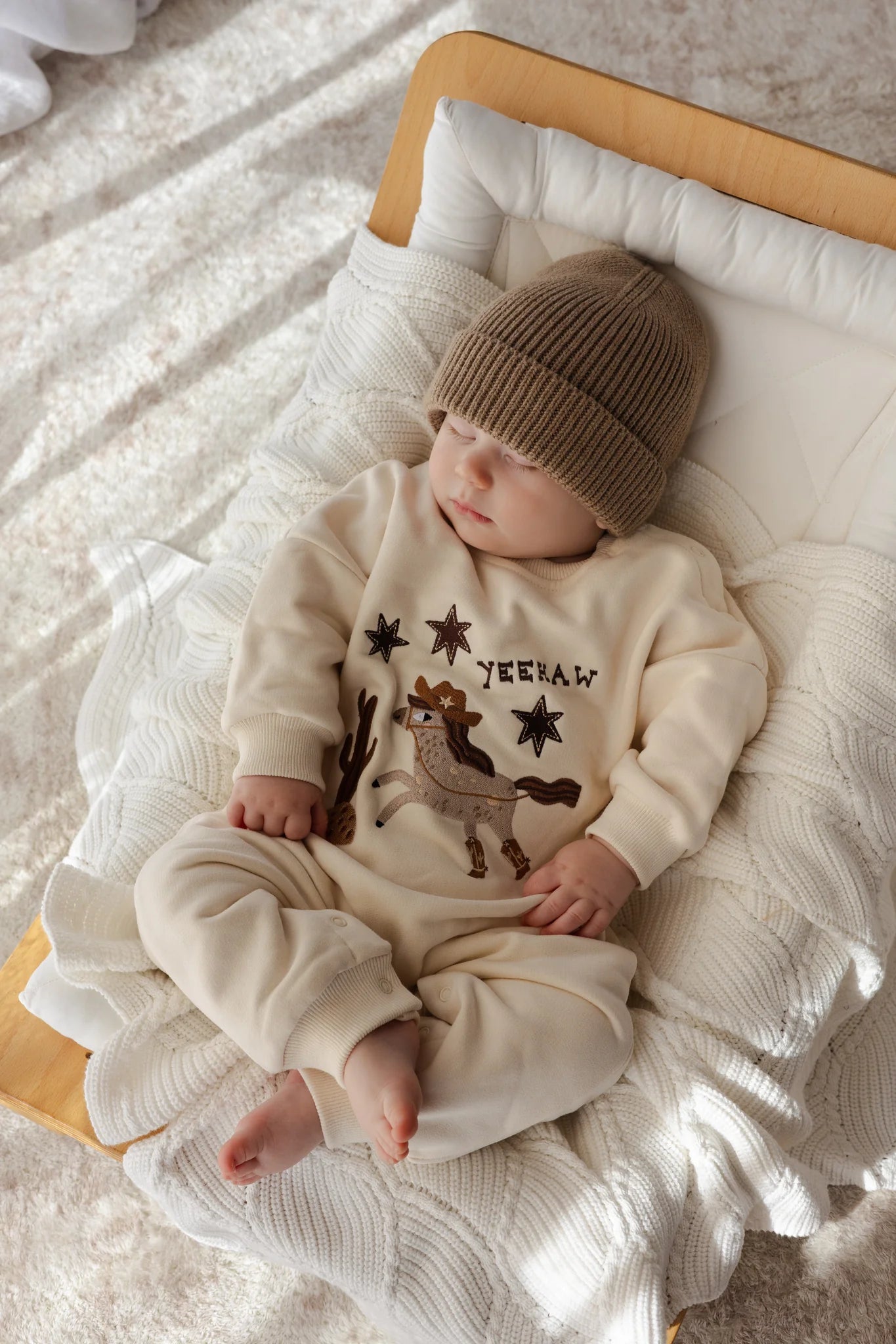 'Yeehaw' Lounge Suit - Sand