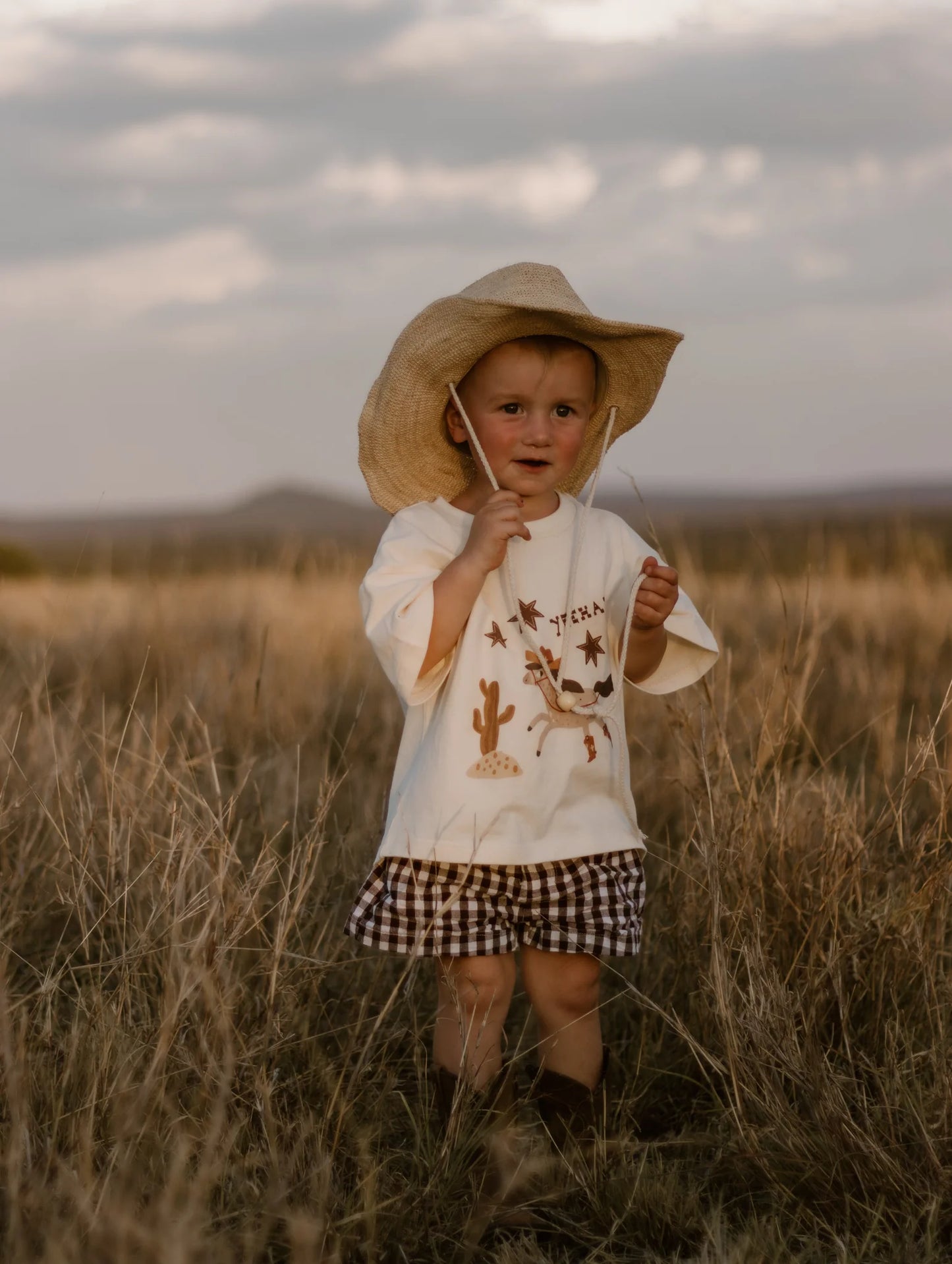 'Yeehaw' Slouch Tee - Buttermilk