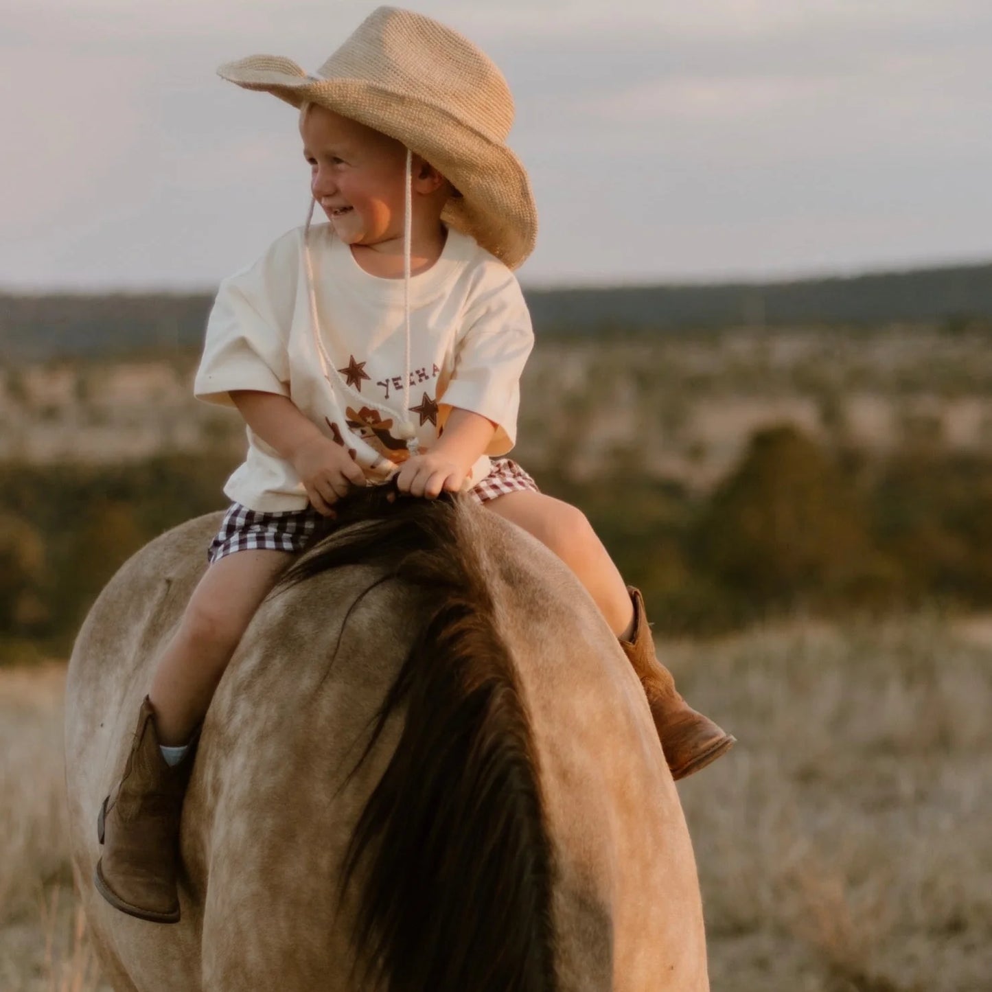 'Yeehaw' Slouch Tee - Buttermilk