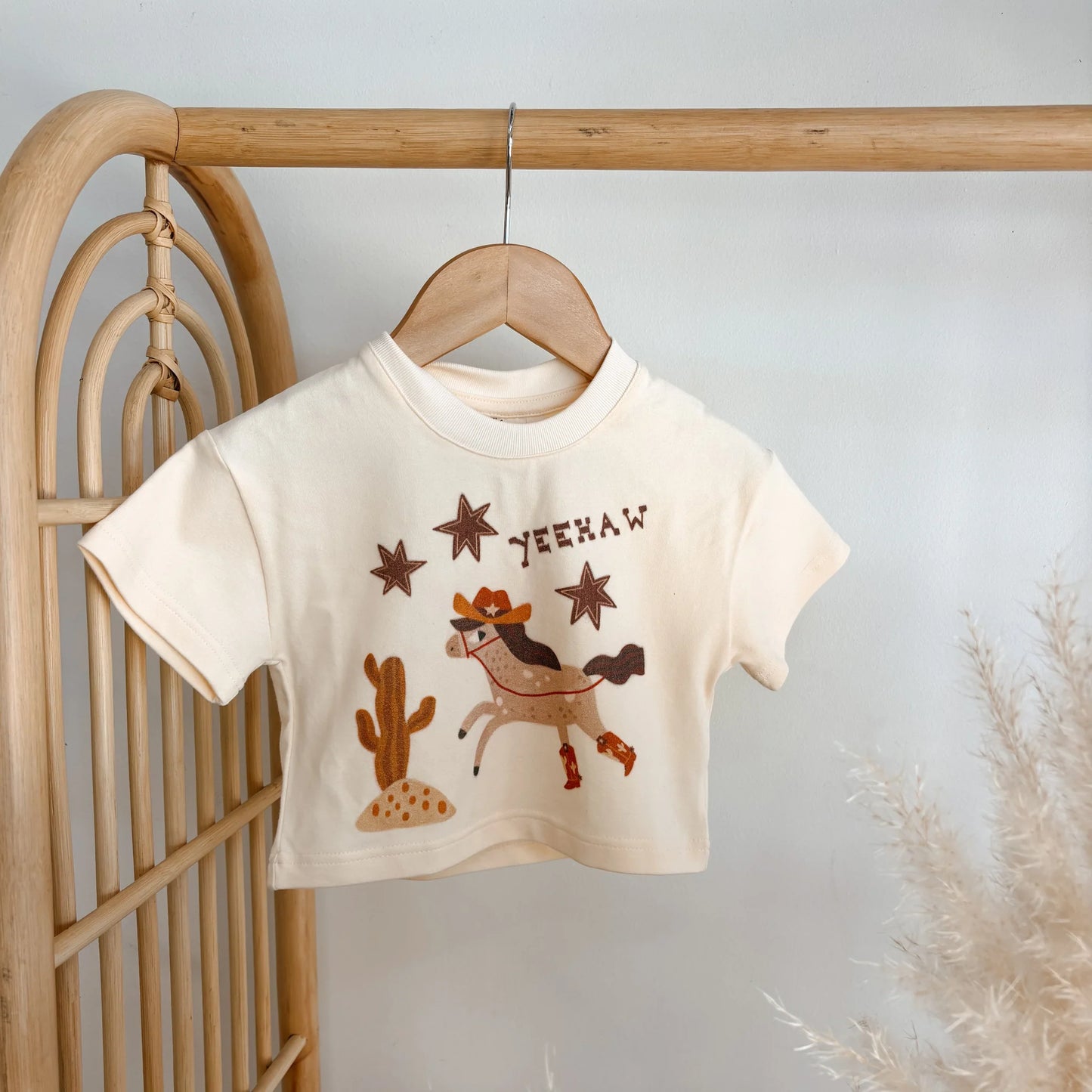 'Yeehaw' Slouch Tee - Buttermilk