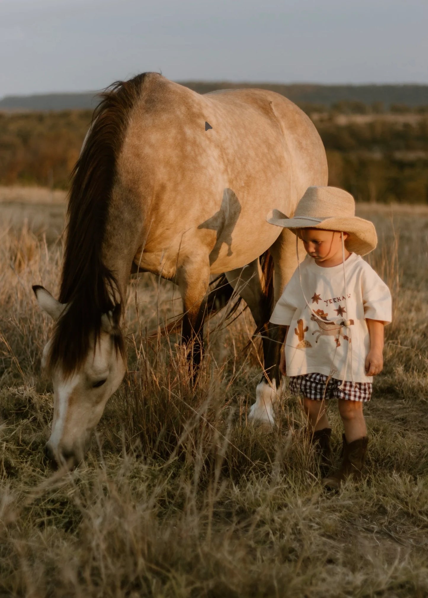 'Yeehaw' Slouch Tee - Buttermilk