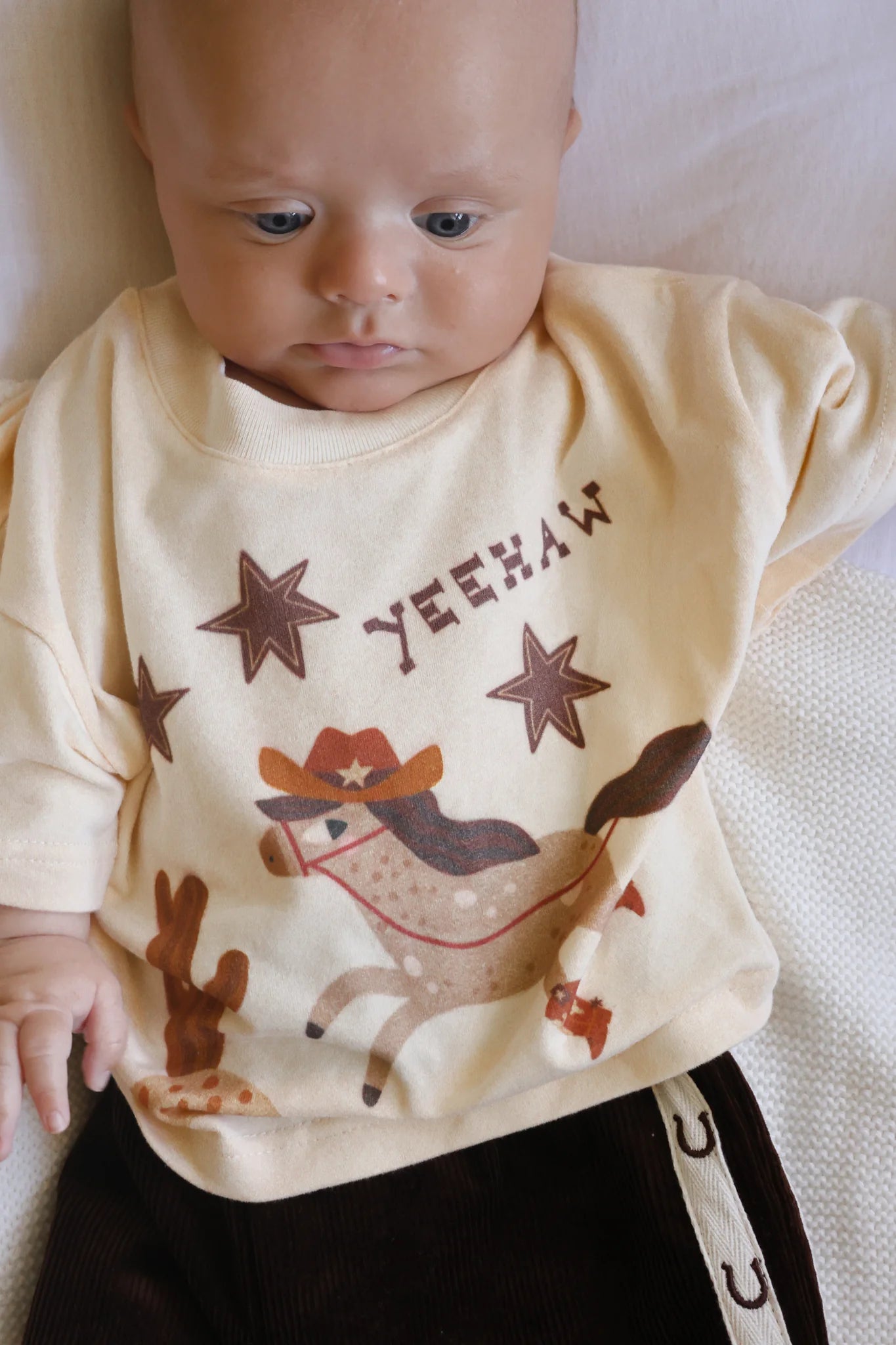 'Yeehaw' Slouch Tee - Buttermilk