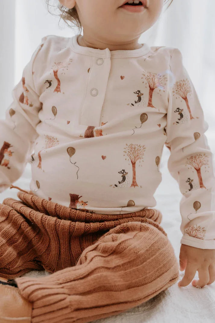 Sweet Child of Mine - Henley Bodysuit - Autumn Bears