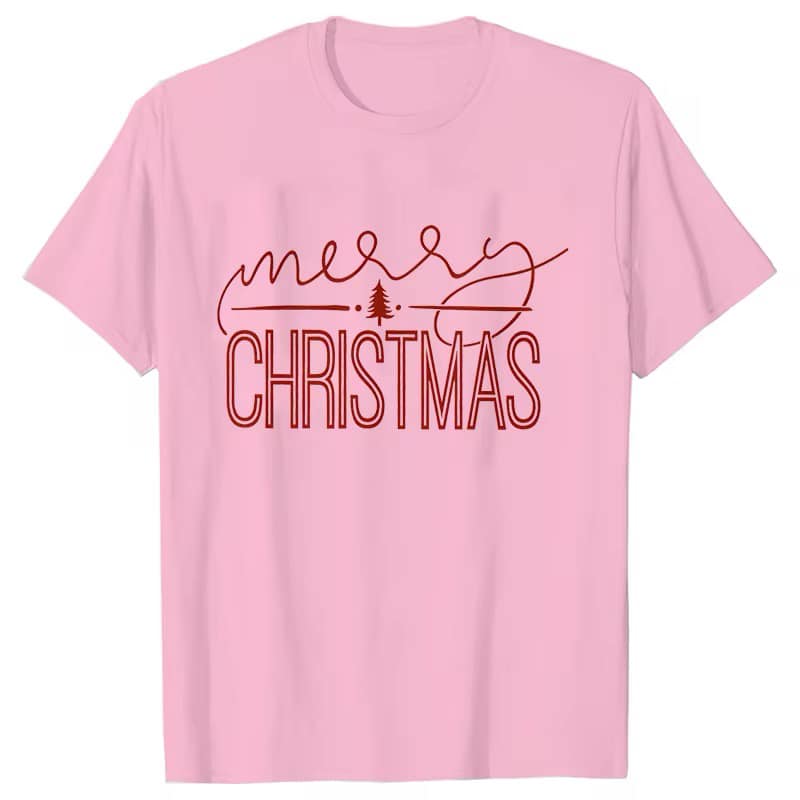 Merry Christmas tees - Pink