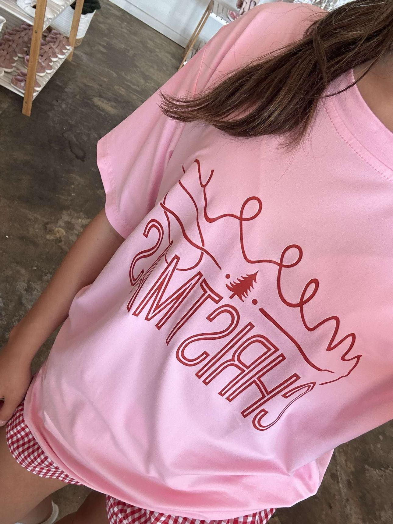 Merry Christmas tees - Pink