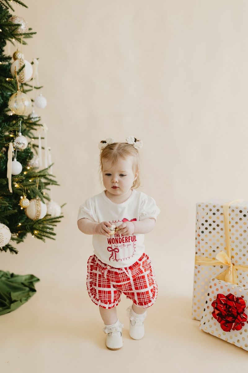 Candy Cane Check Shorts
