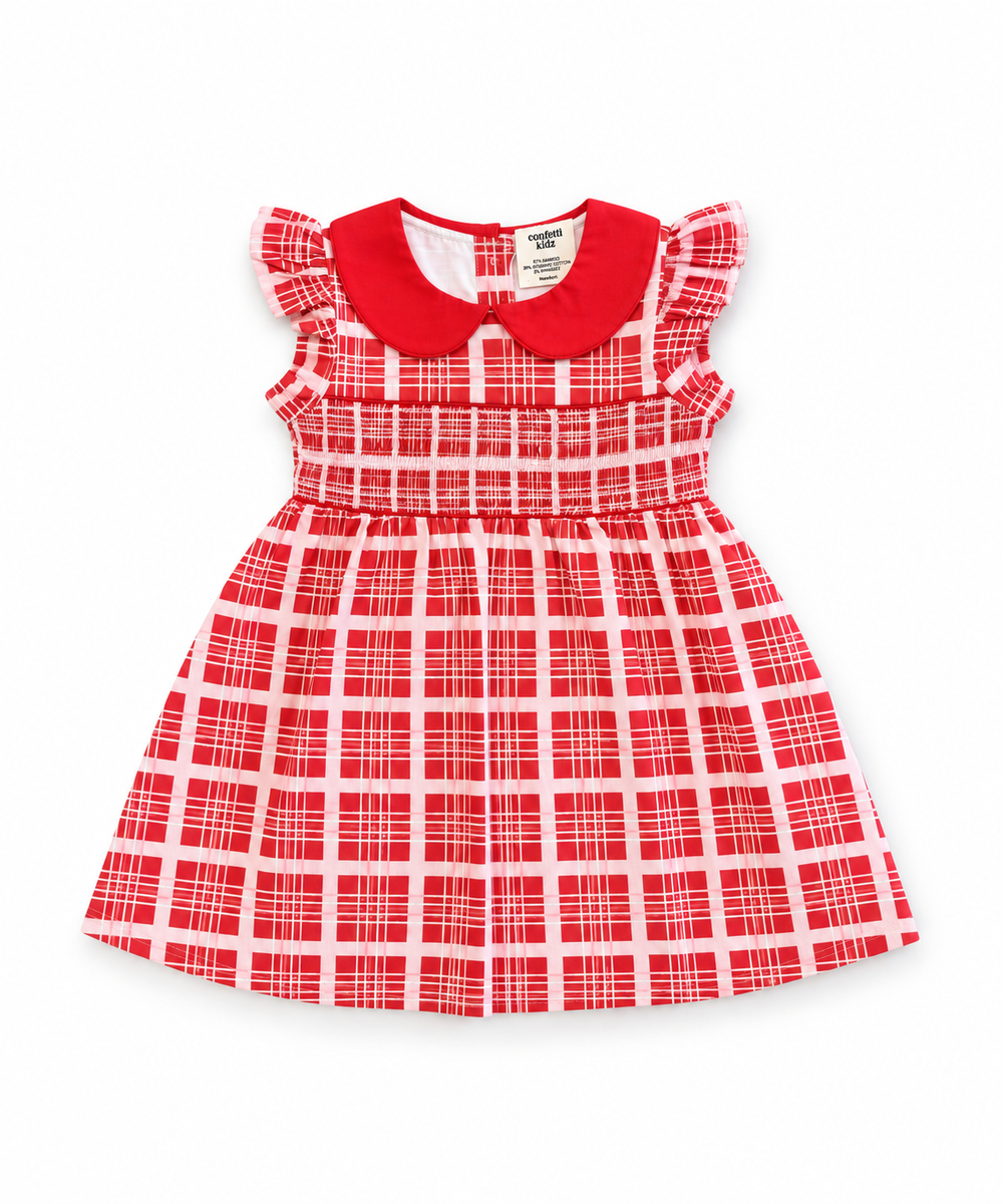 Blushberry Shirred Dress