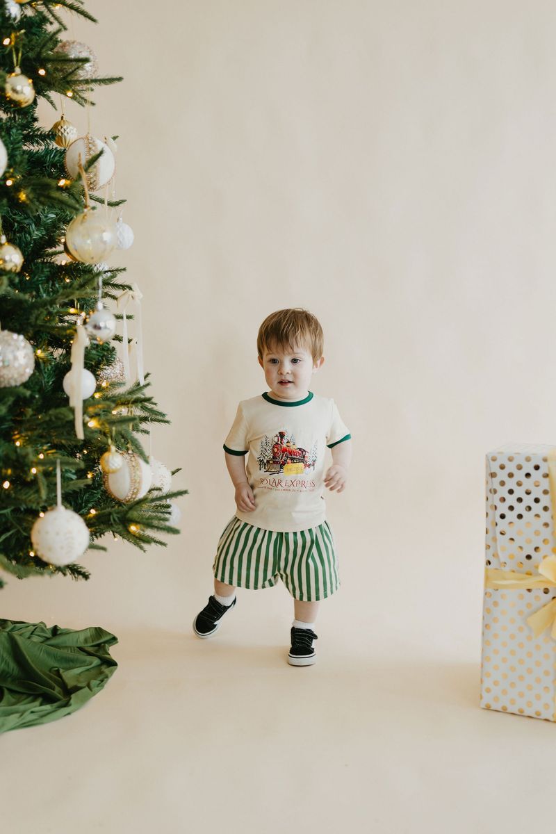 Evergreen Stripe Shorts