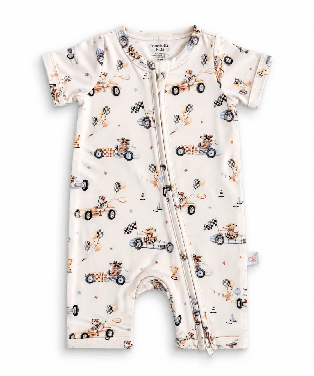 Pup Racer | Zip Romper