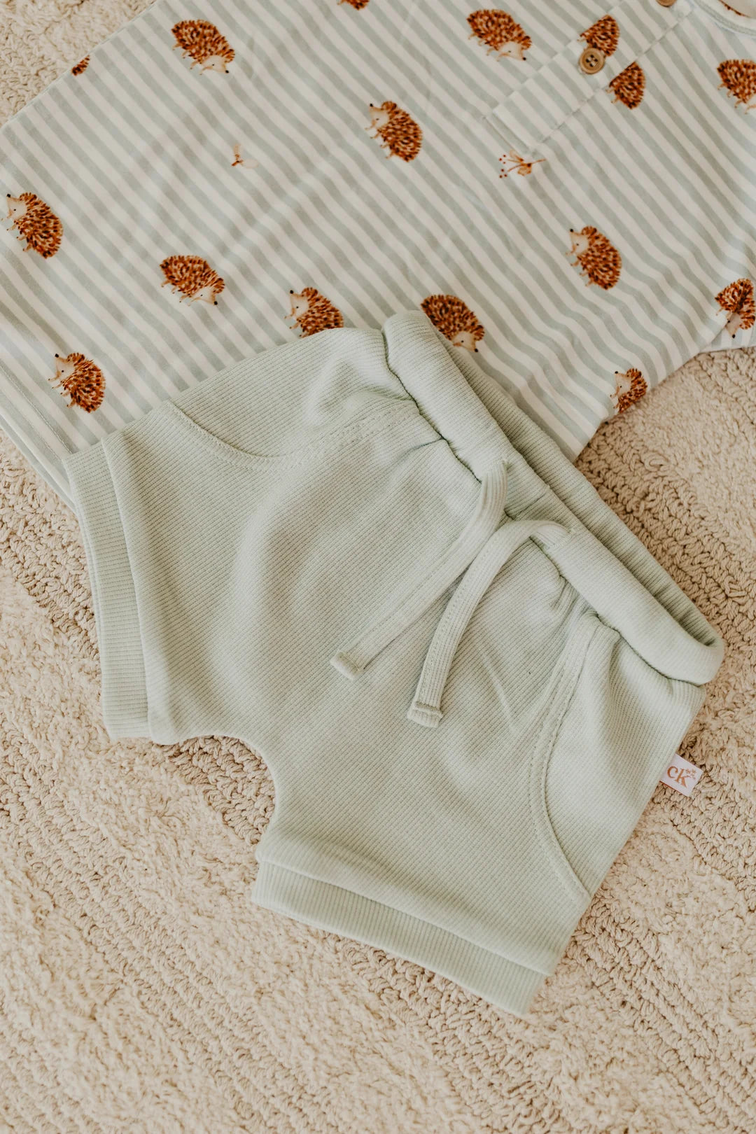Sage Ribbed Shorties