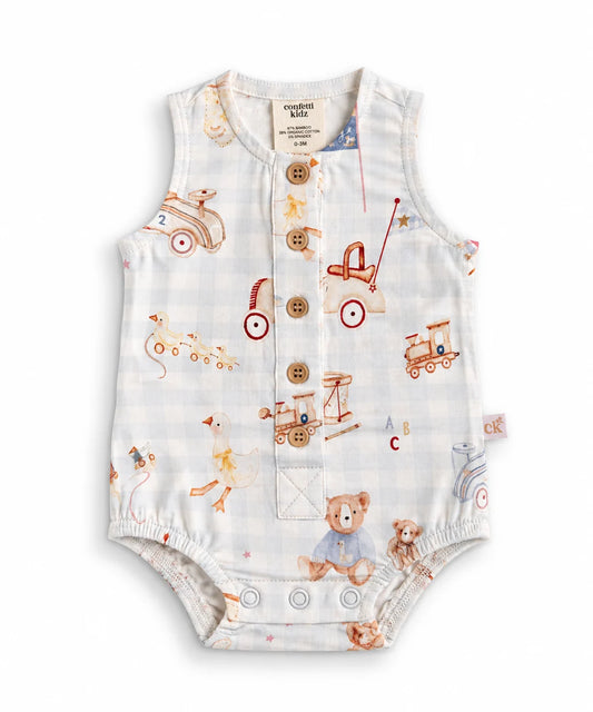 Toy Parade | Button-up Romper