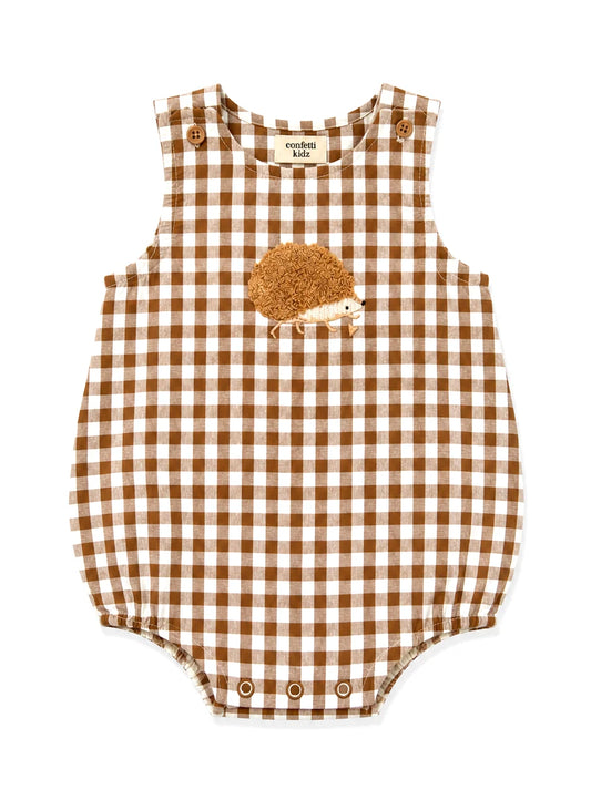 Woodland Gingham Romper