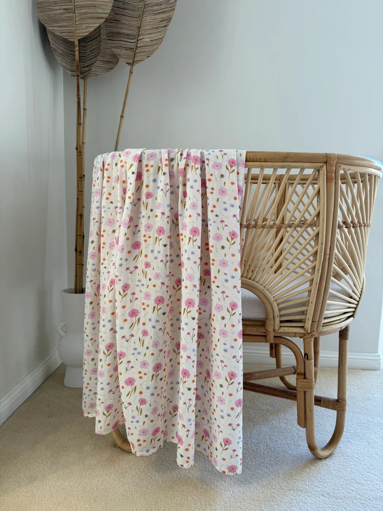 Spring Posy 🌼 Baby Muslin Swaddle