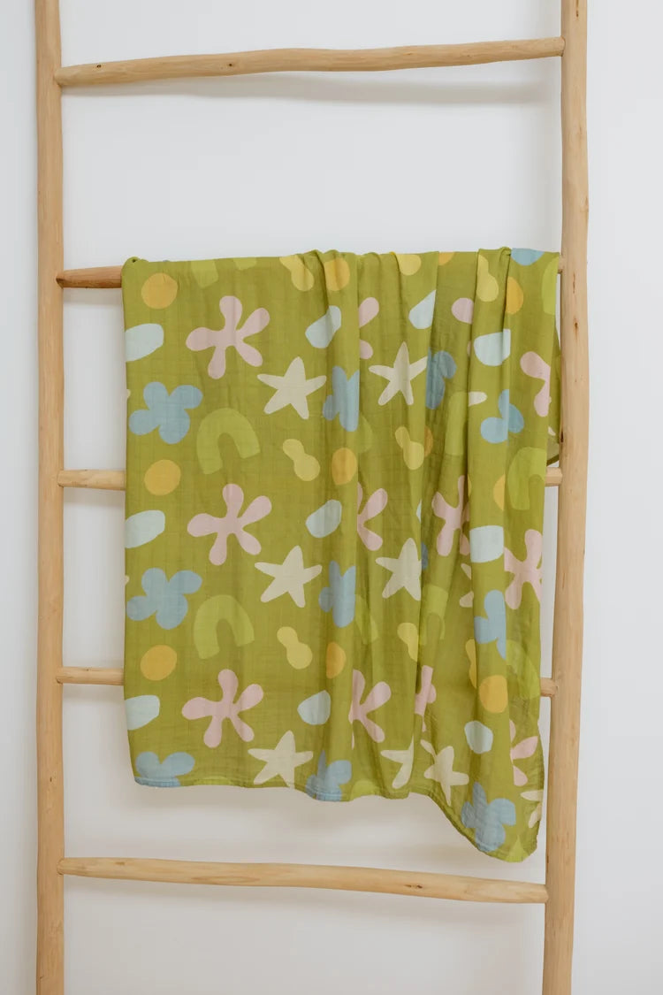 WHIMSY GROVE 🍃 Baby Muslin Swaddle