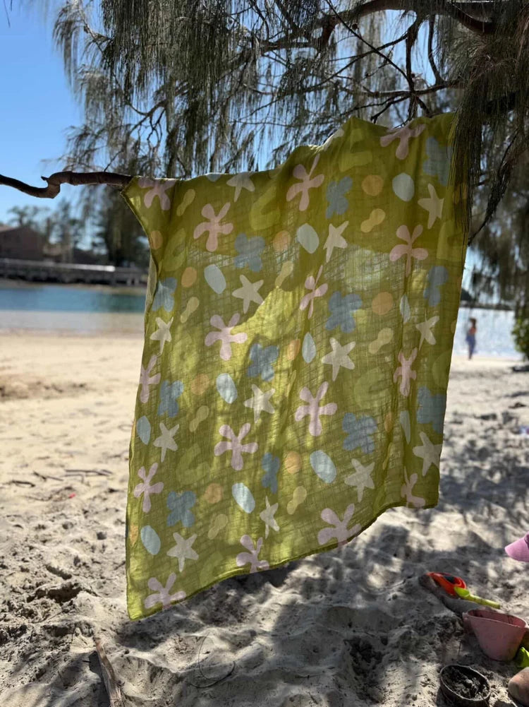 WHIMSY GROVE 🍃 Baby Muslin Swaddle