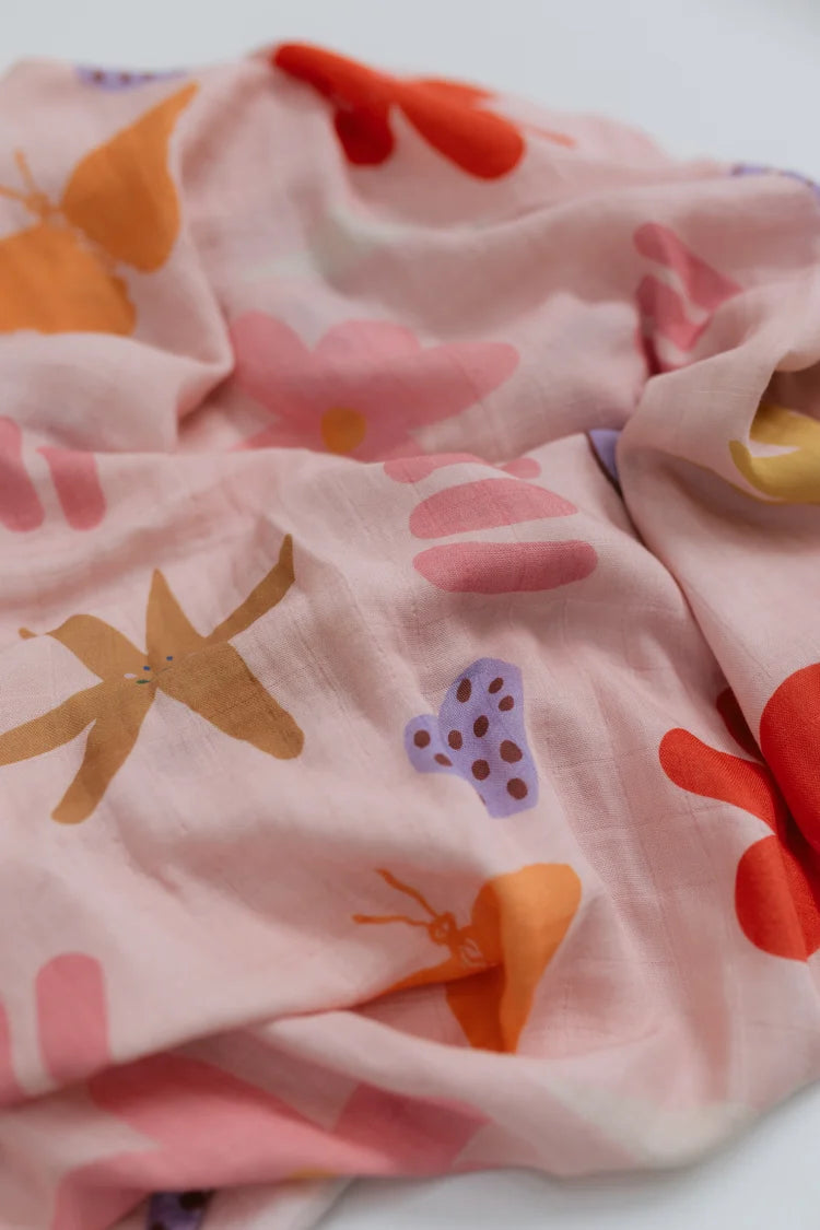 Pretty Pop 🌺 Baby Muslin Swaddle