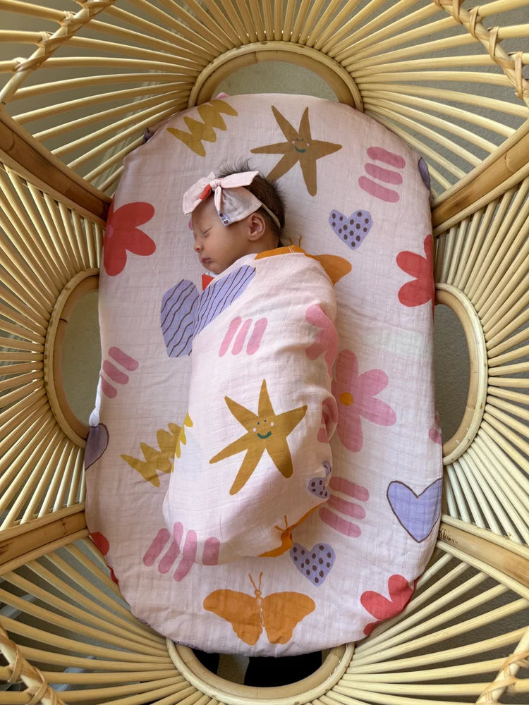 Pretty Pop 🌺 Baby Muslin Swaddle