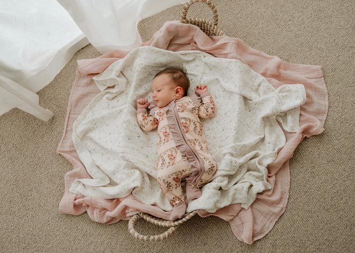 Sweet Child of Mine - Bamboo Zipsuit - Vintage Teddies