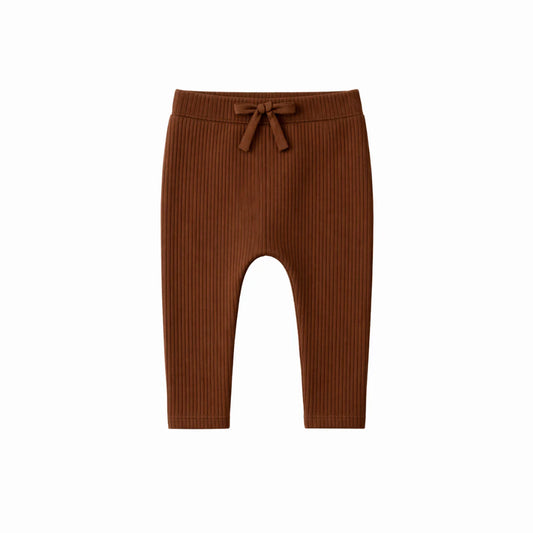 Chocolate Ribbed Leggings